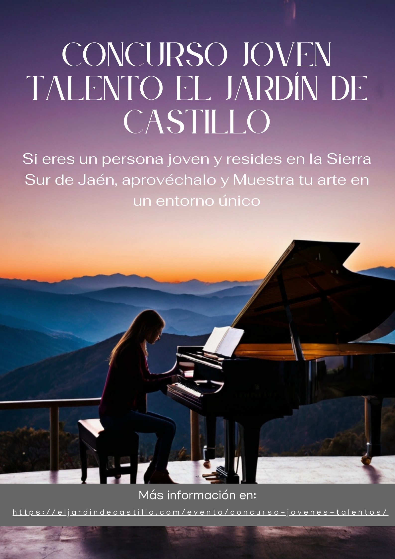 Concurso para jóvenes talentos El Jardín de Castillo. Sierra Sur de Jaén