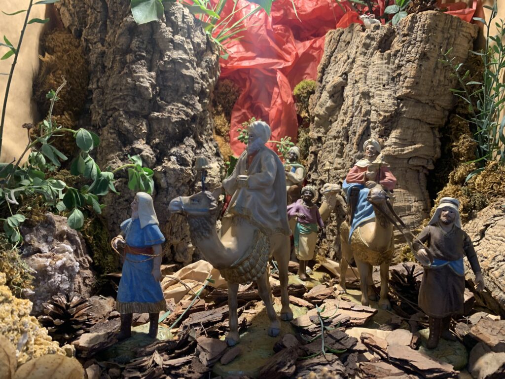 espiritu navideño en El Jardín de Castillo. Castillo de locubín. Jaén